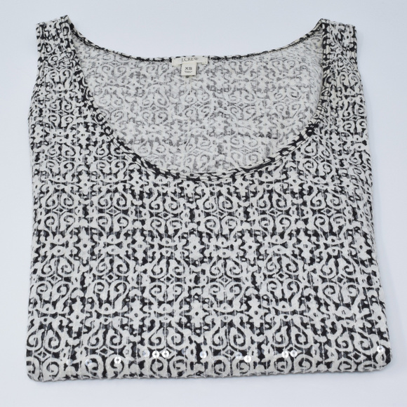 J Crew Sunlit Sequin Tank Top Women XS Career Versatile Layer Neutral Sleeveless - Picture 5 of 8